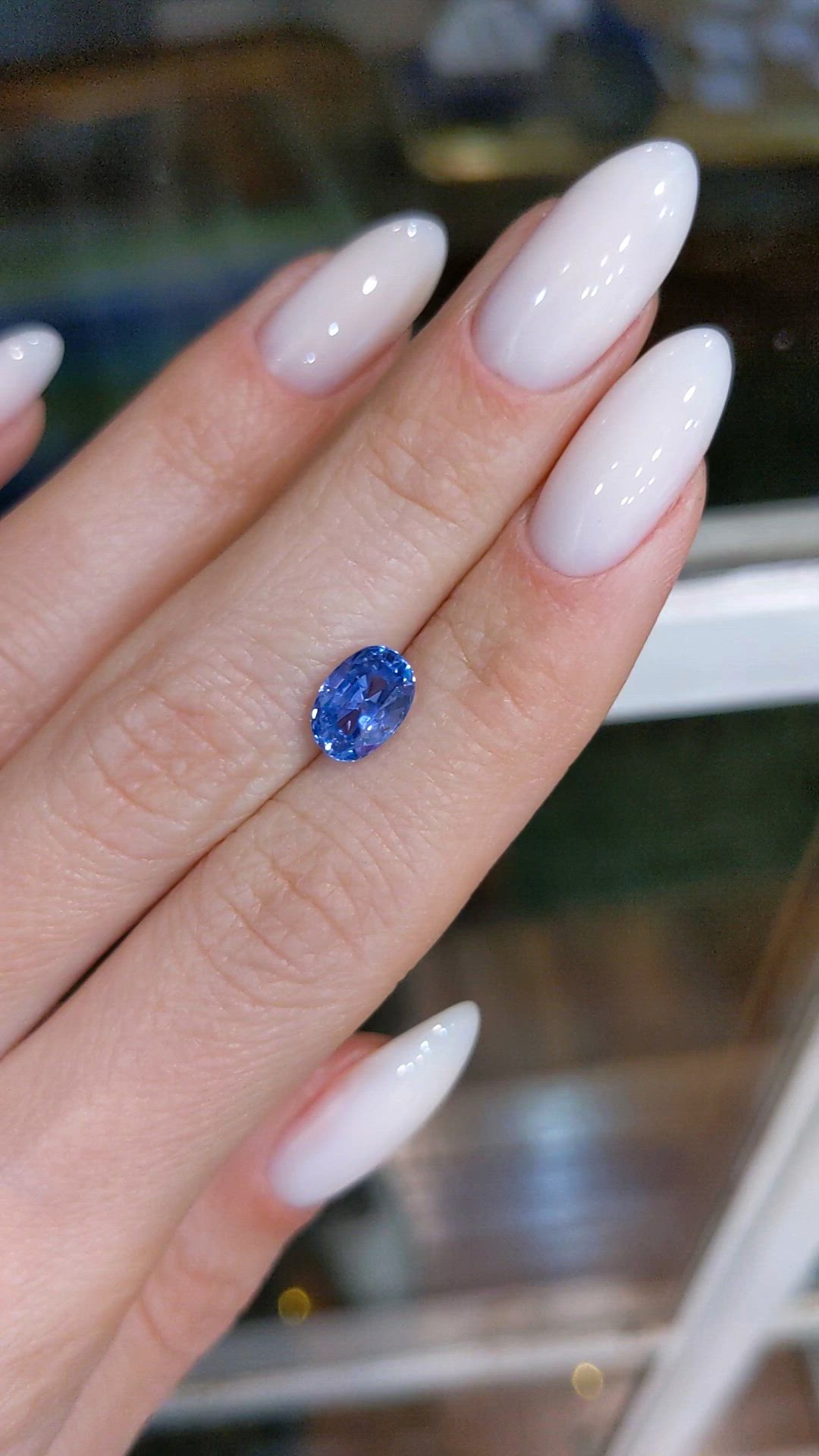 2.28 Ct. Blue Sapphire from Ceylon (Sri Lanka) Size Video