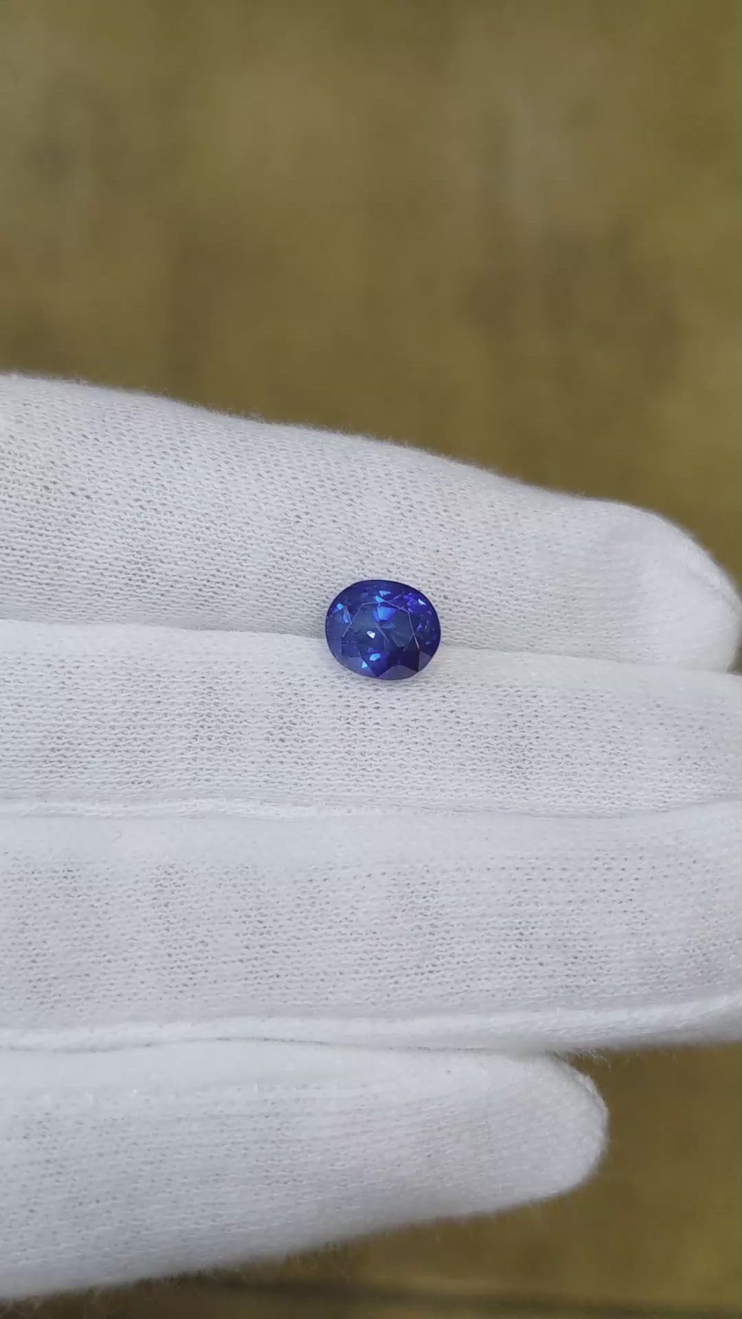 3.14 Ct. Blue Sapphire from Ceylon (Sri Lanka) Size Video