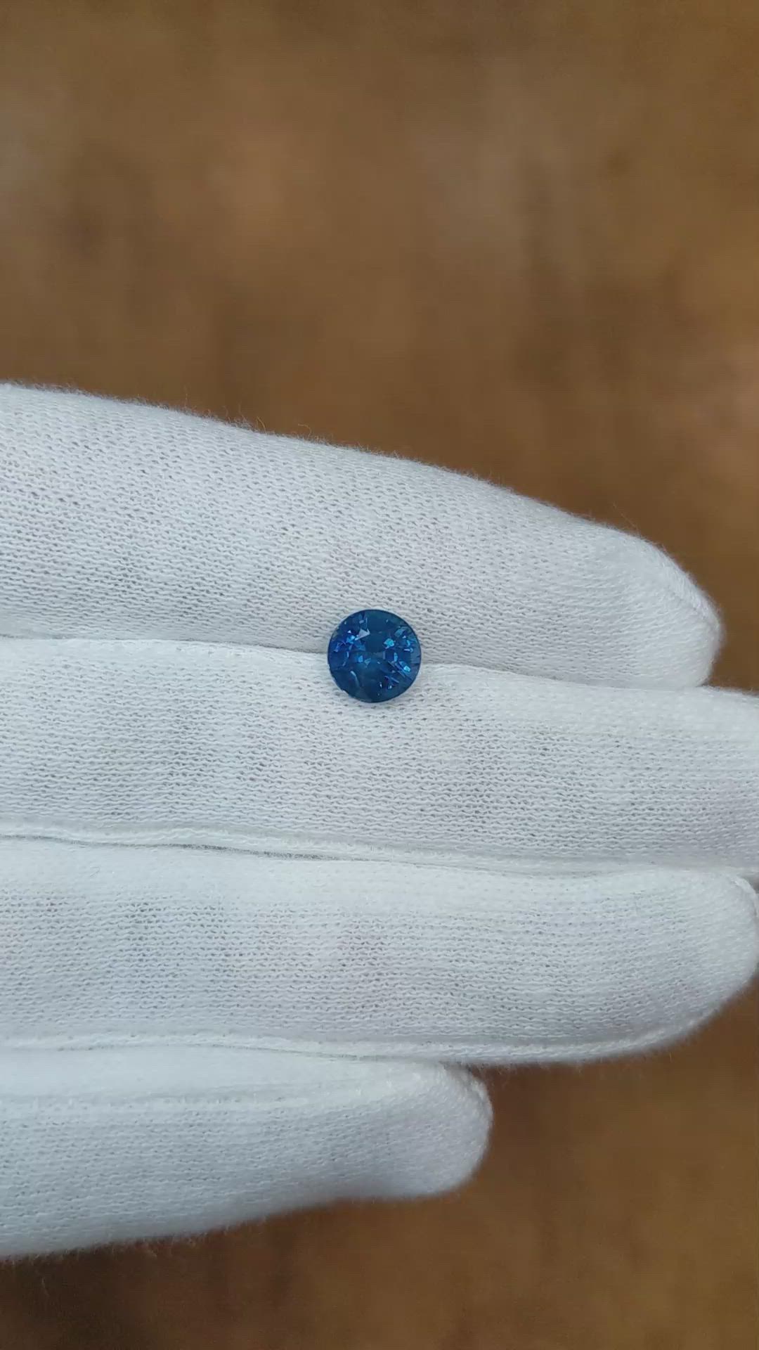2.00 Ct. Blue Sapphire from Ceylon (Sri Lanka) Size Video