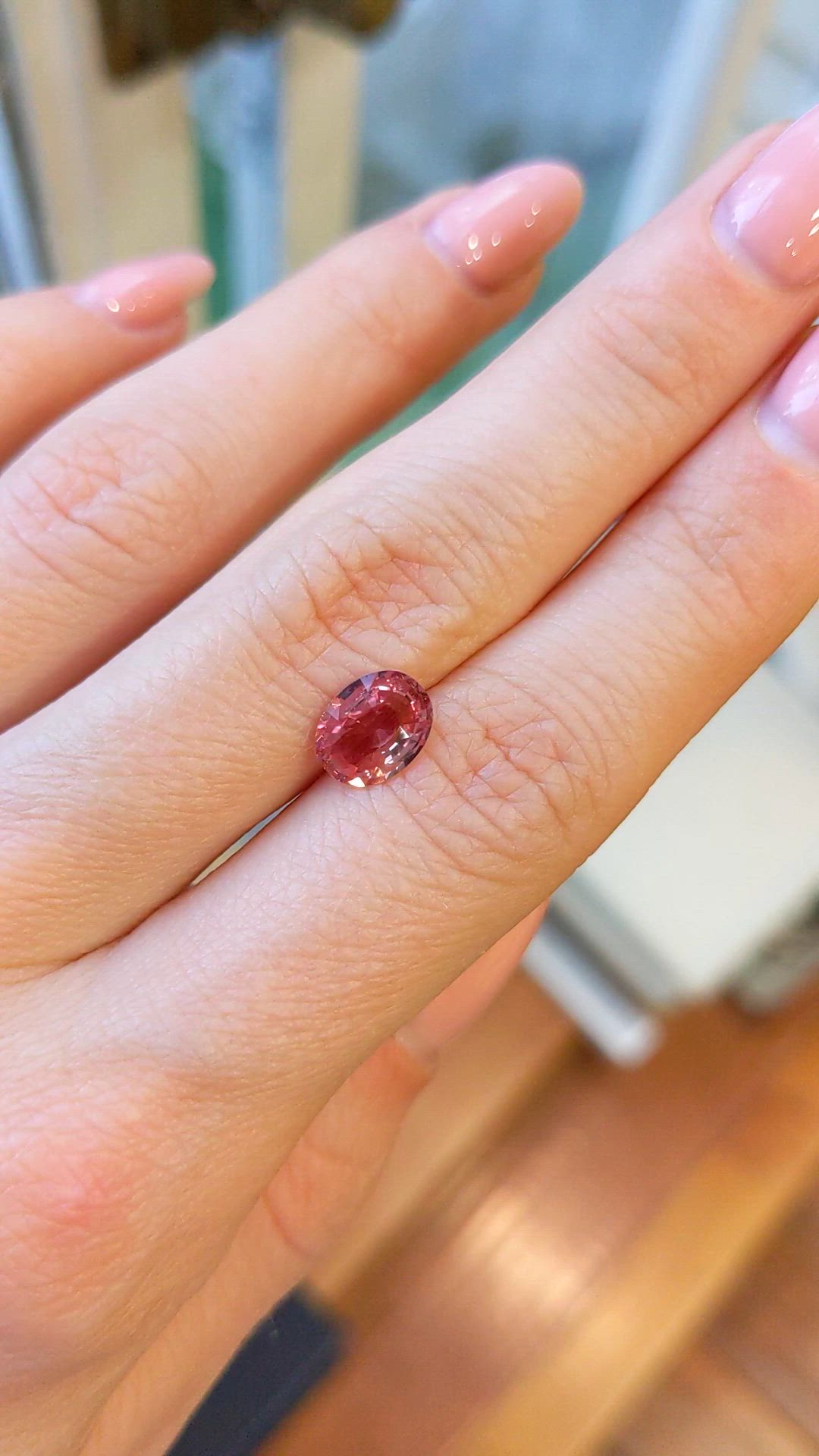 1.50 Ct. Padparadscha Sapphire from Madagascar Size Video