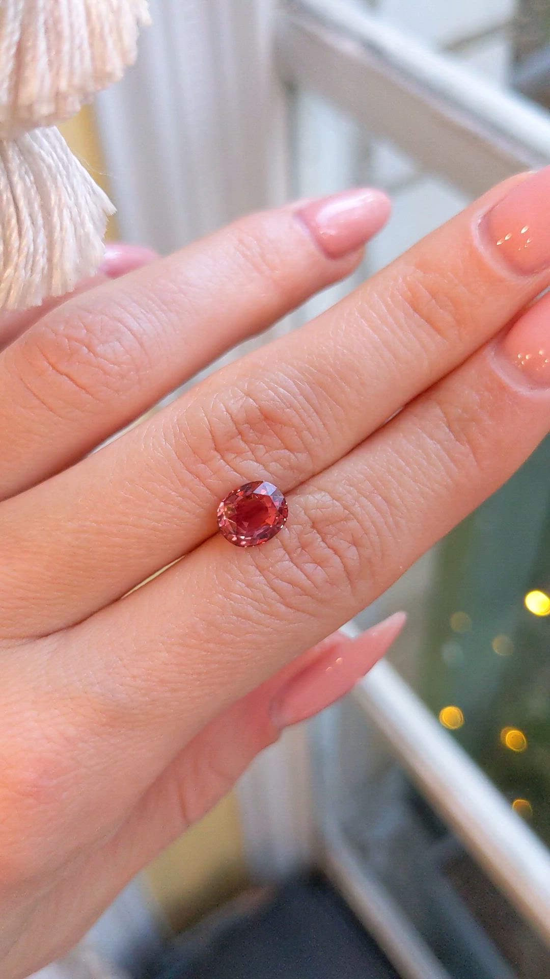 2.01 Ct. Padparadscha Sapphire from Madagascar Size Video