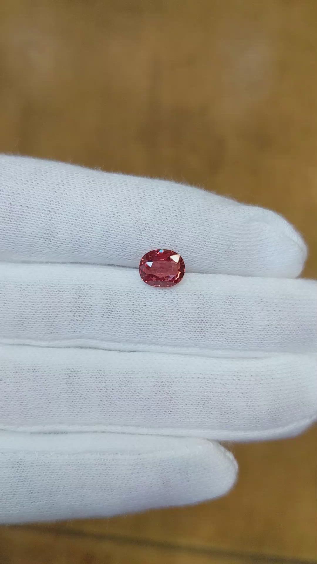 2.01 Ct. Padparadscha Sapphire from Madagascar Size Video