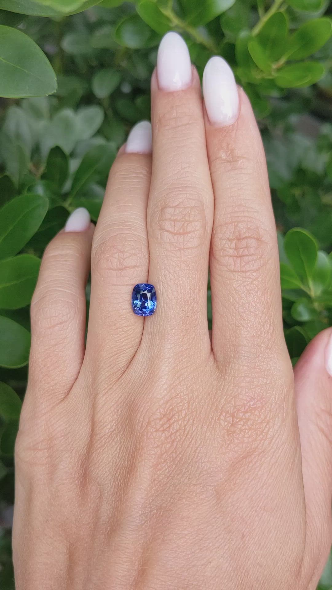 2.00 Ct. Blue Sapphire from Madagascar Size Video