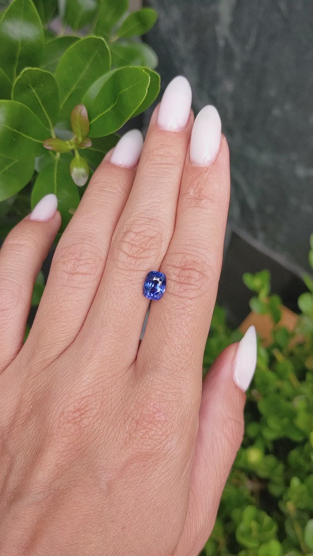 2.00 Ct. Blue Sapphire from Madagascar Size Video