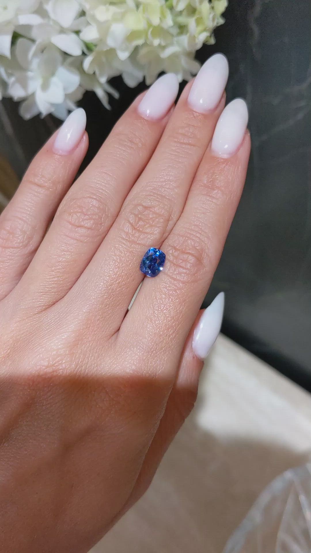 2.00 Ct. Blue Sapphire from Madagascar Size Video