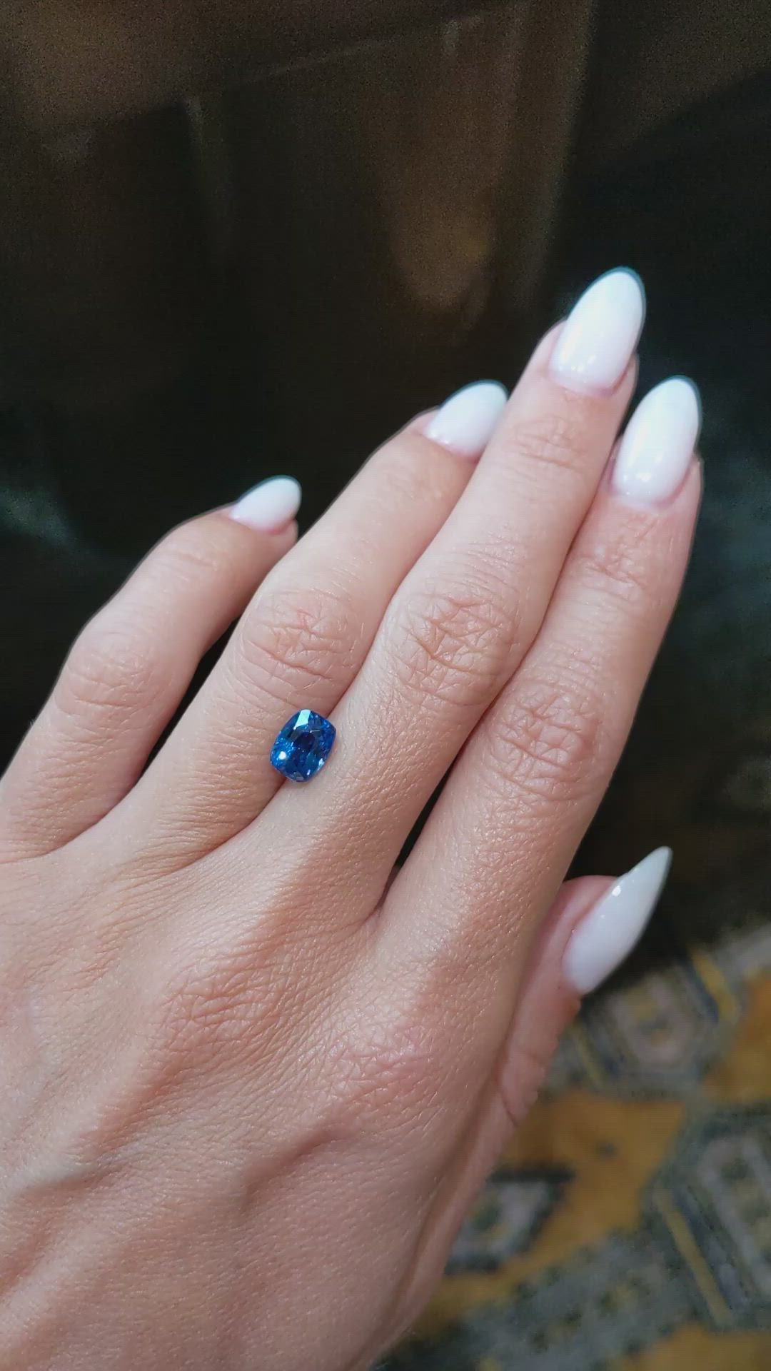 2.00 Ct. Blue Sapphire from Madagascar Size Video