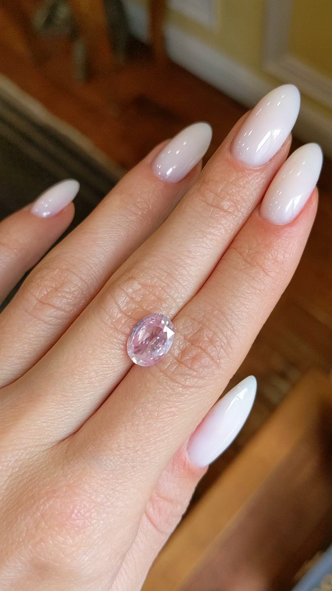 3.22 Ct. Pink Sapphire from Ceylon (Sri Lanka) Size Video