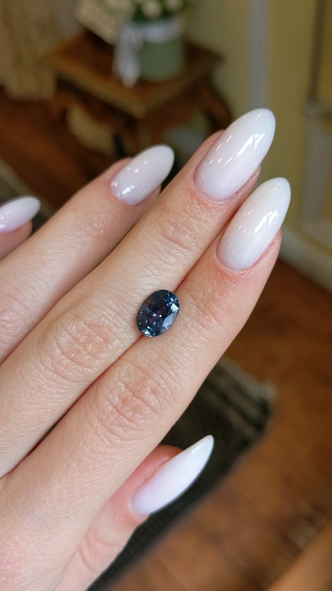 2.50 Ct. Sapphire from Ceylon (Sri Lanka) Size Video