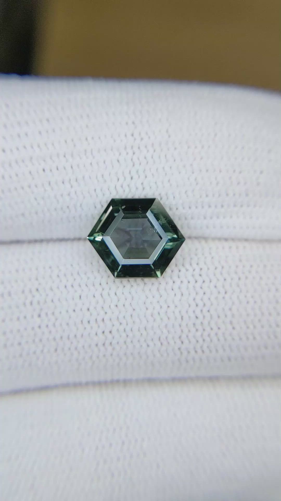 2.98 Ct. Bluish Green Sapphire from Ceylon (Sri Lanka) Size Video