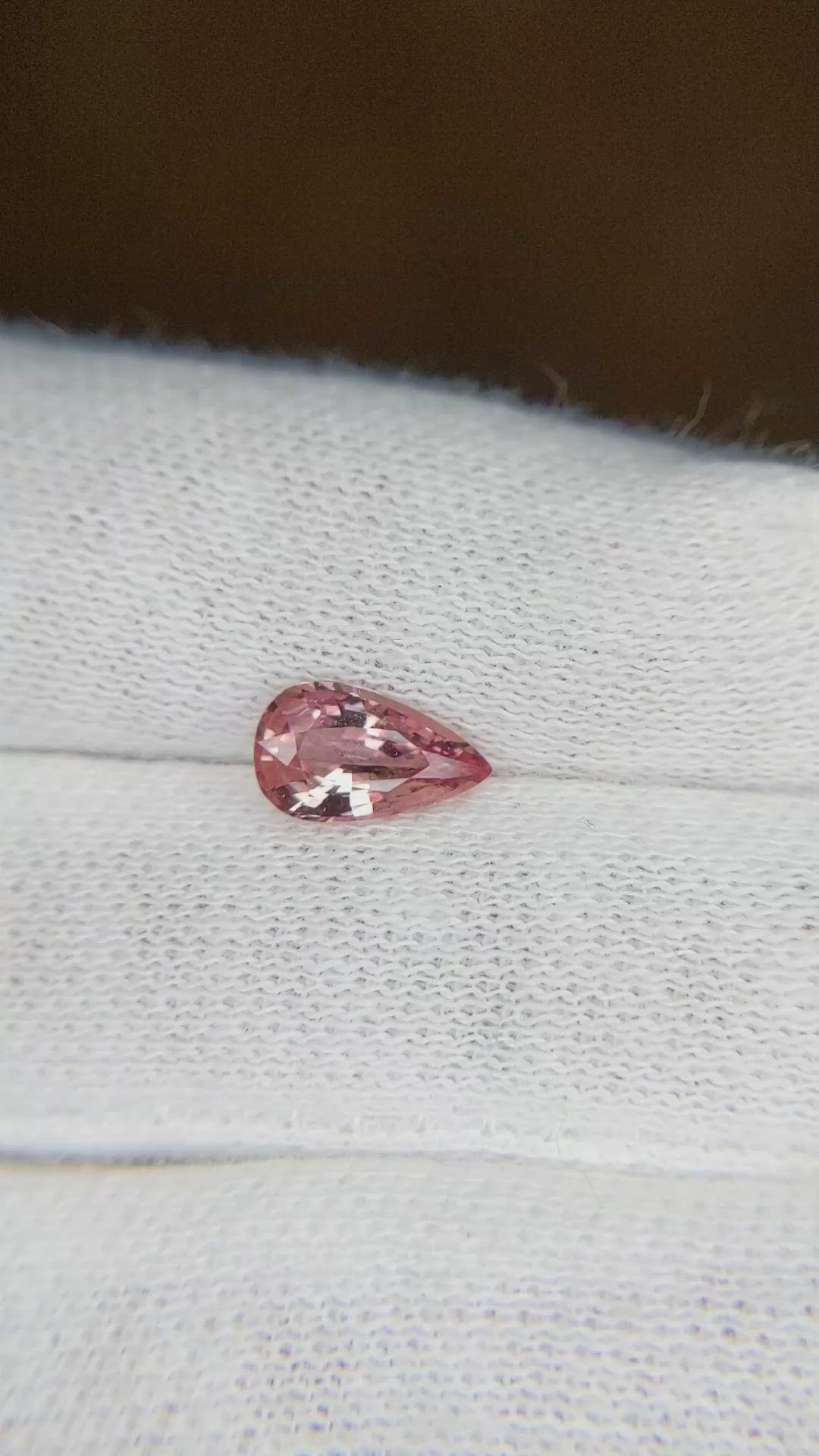 1.01 Ct. Padparadscha Sapphire from Madagascar Size Video