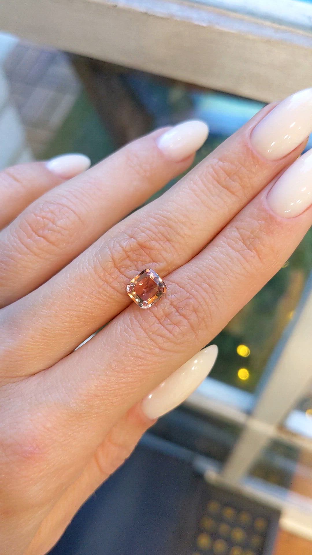 1.60 Ct. Padparadscha Sapphire from Madagascar Size Video