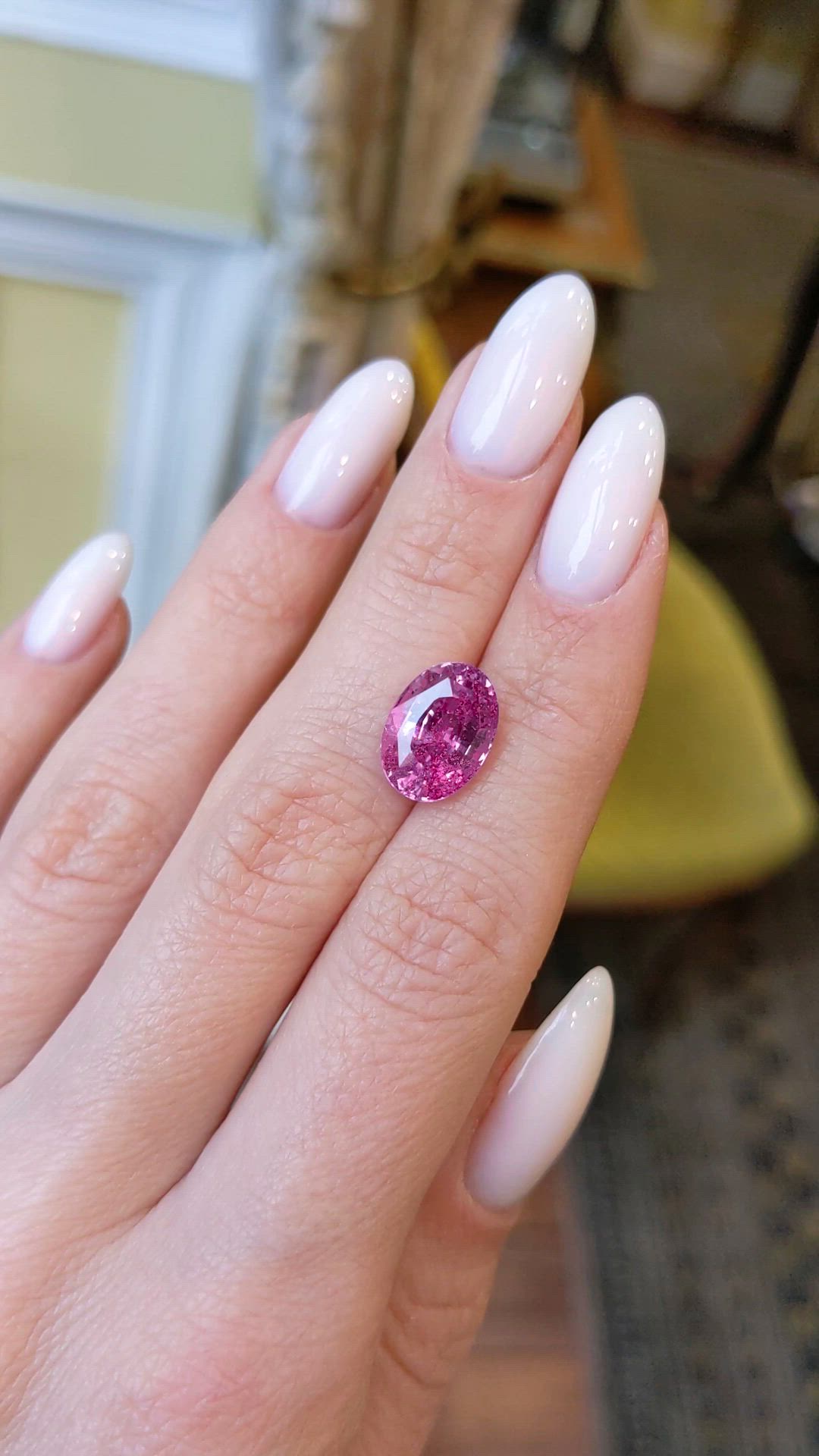 6.18 Ct. Pink Sapphire from Madagascar Size Video