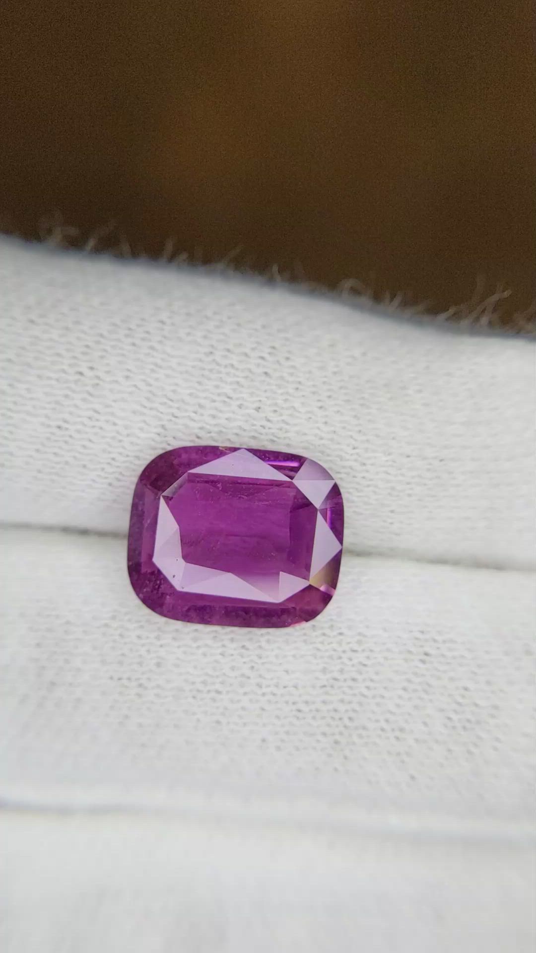 5.06 Ct. Purple Sapphire from Madagascar Size Video
