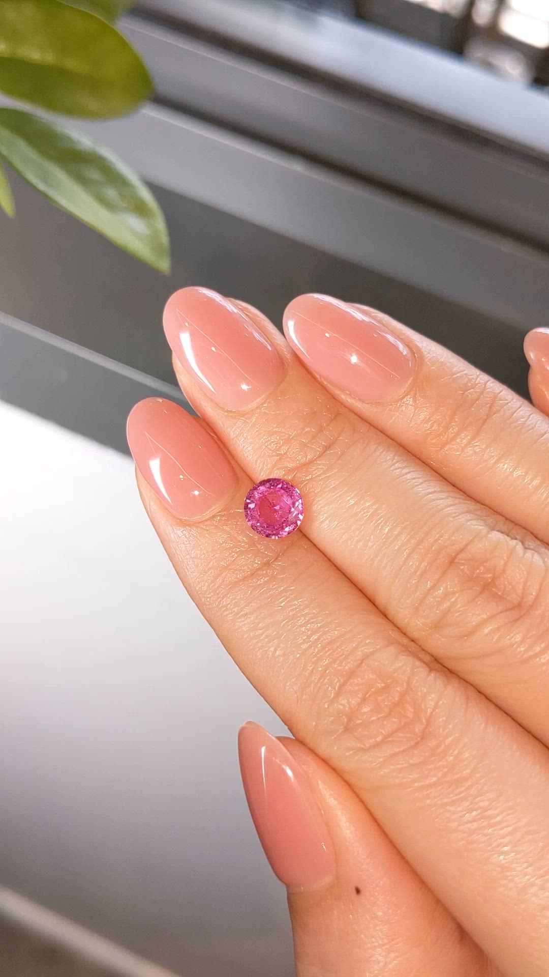 1.51 Ct. Pink Sapphire from Ceylon (Sri Lanka) Size Video