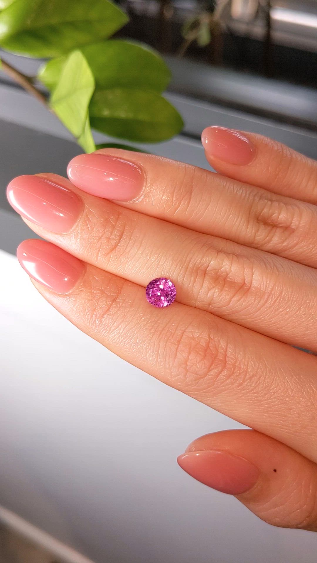 1.45 Ct. Pink Sapphire from Ceylon (Sri Lanka) Size Video
