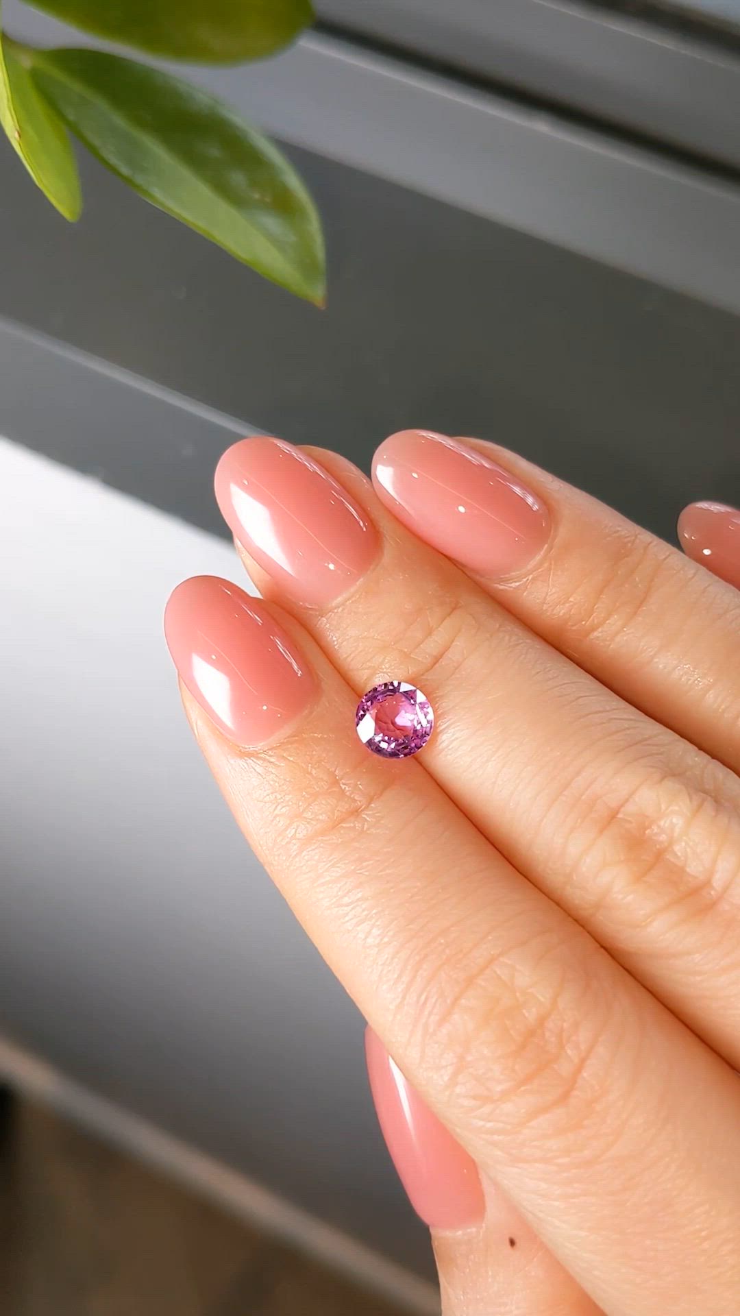 1.27 Ct. Pink Sapphire from Ceylon (Sri Lanka) Size Video