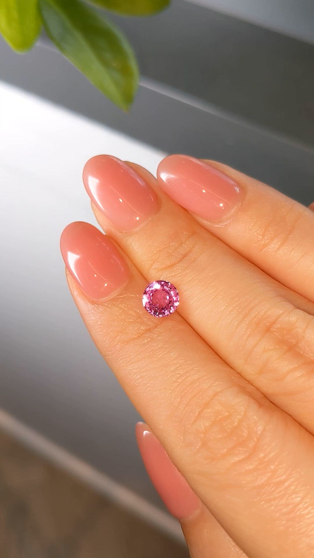 1.27 Ct. Pink Sapphire from Ceylon (Sri Lanka) Size Video