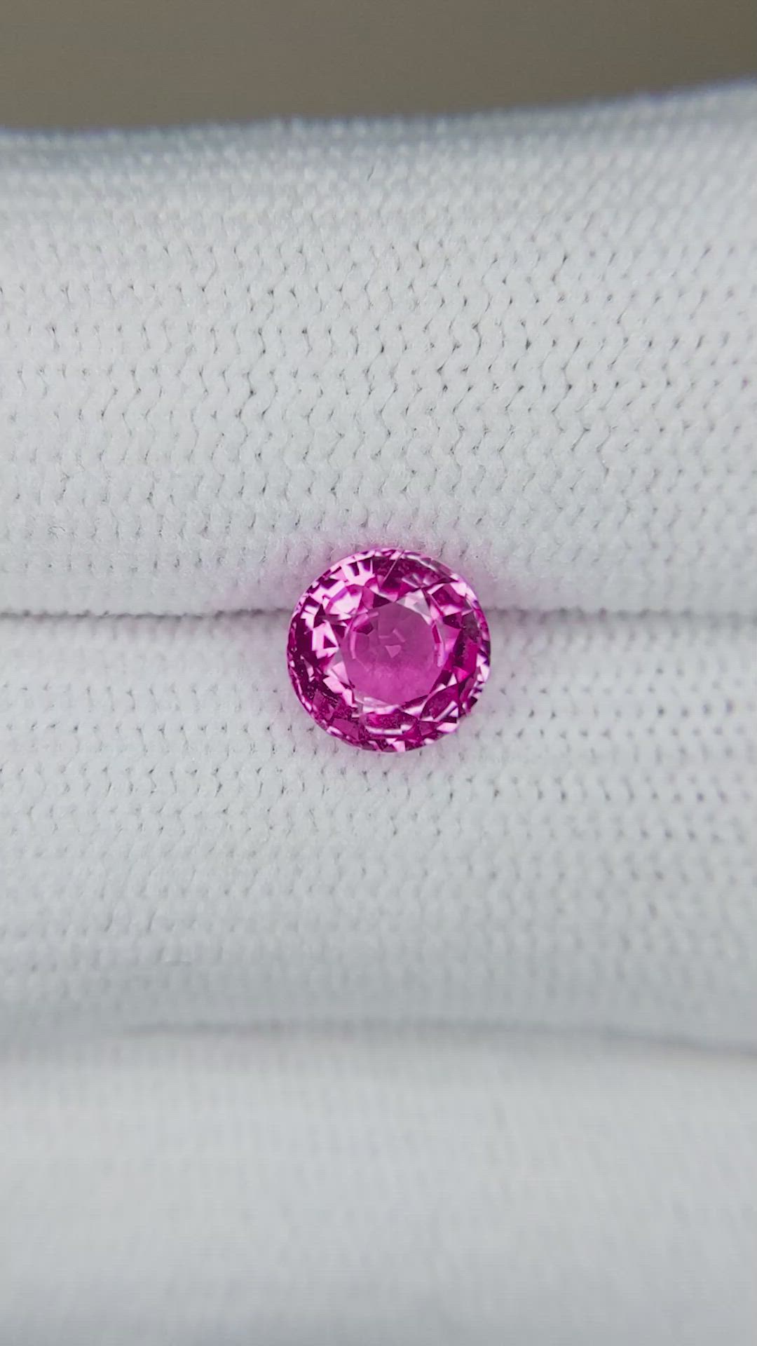 1.27 Ct. Pink Sapphire from Ceylon (Sri Lanka) Size Video