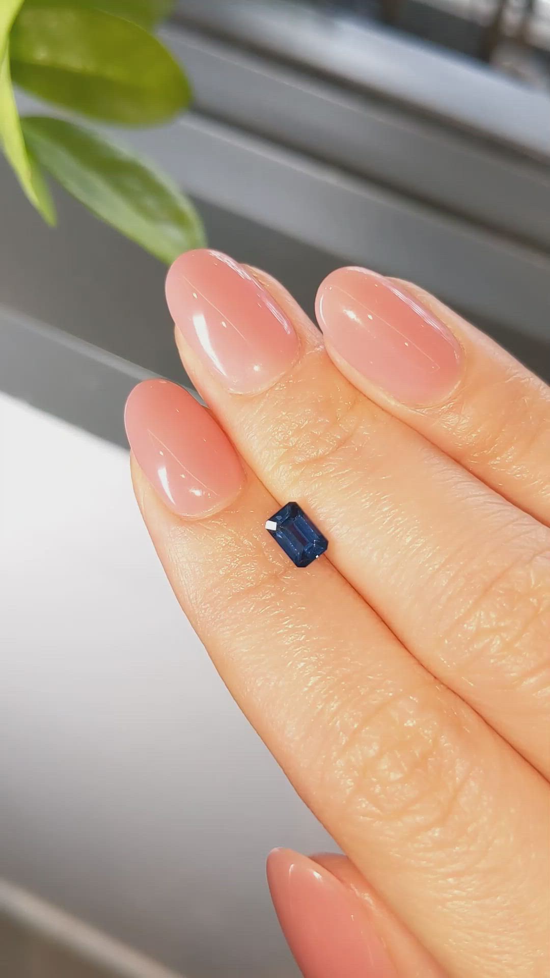0.89 Ct. Blue Sapphire from Ceylon (Sri Lanka) Size Video