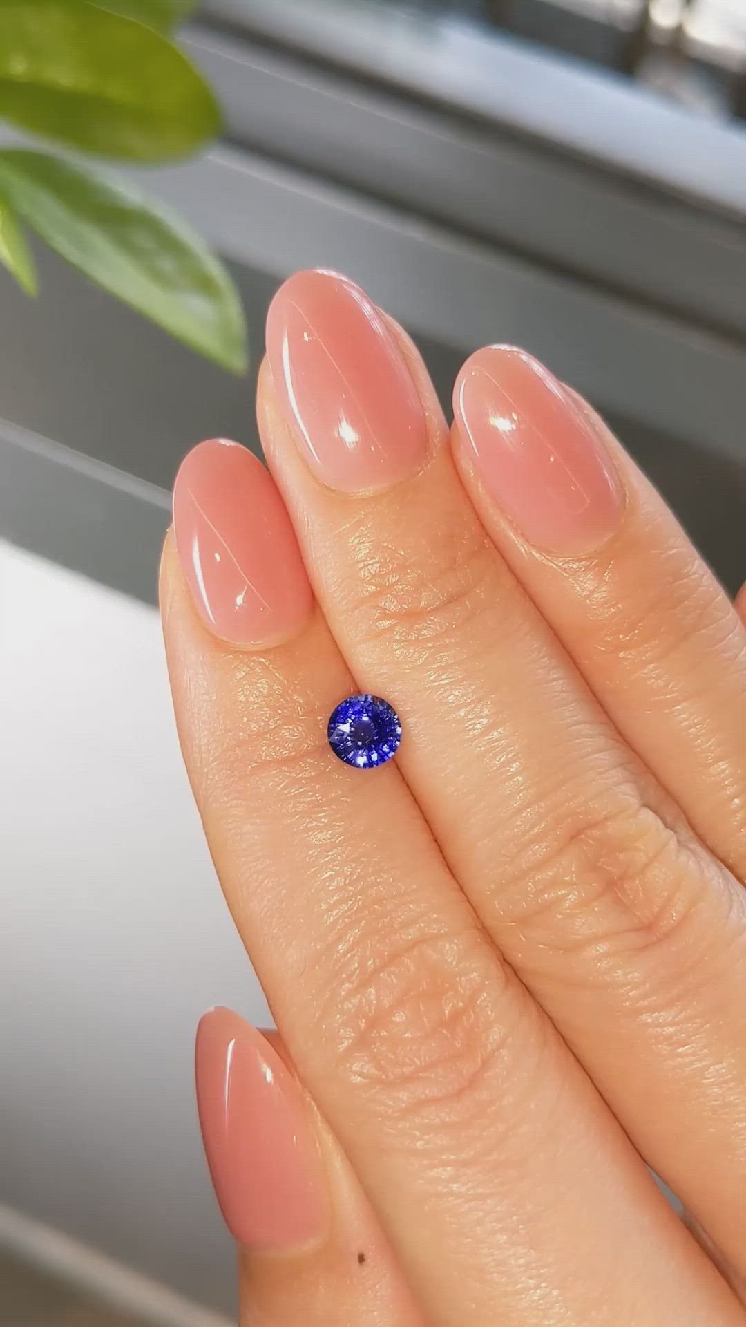 0.75 Ct. Blue Sapphire from Ceylon (Sri Lanka) Size Video