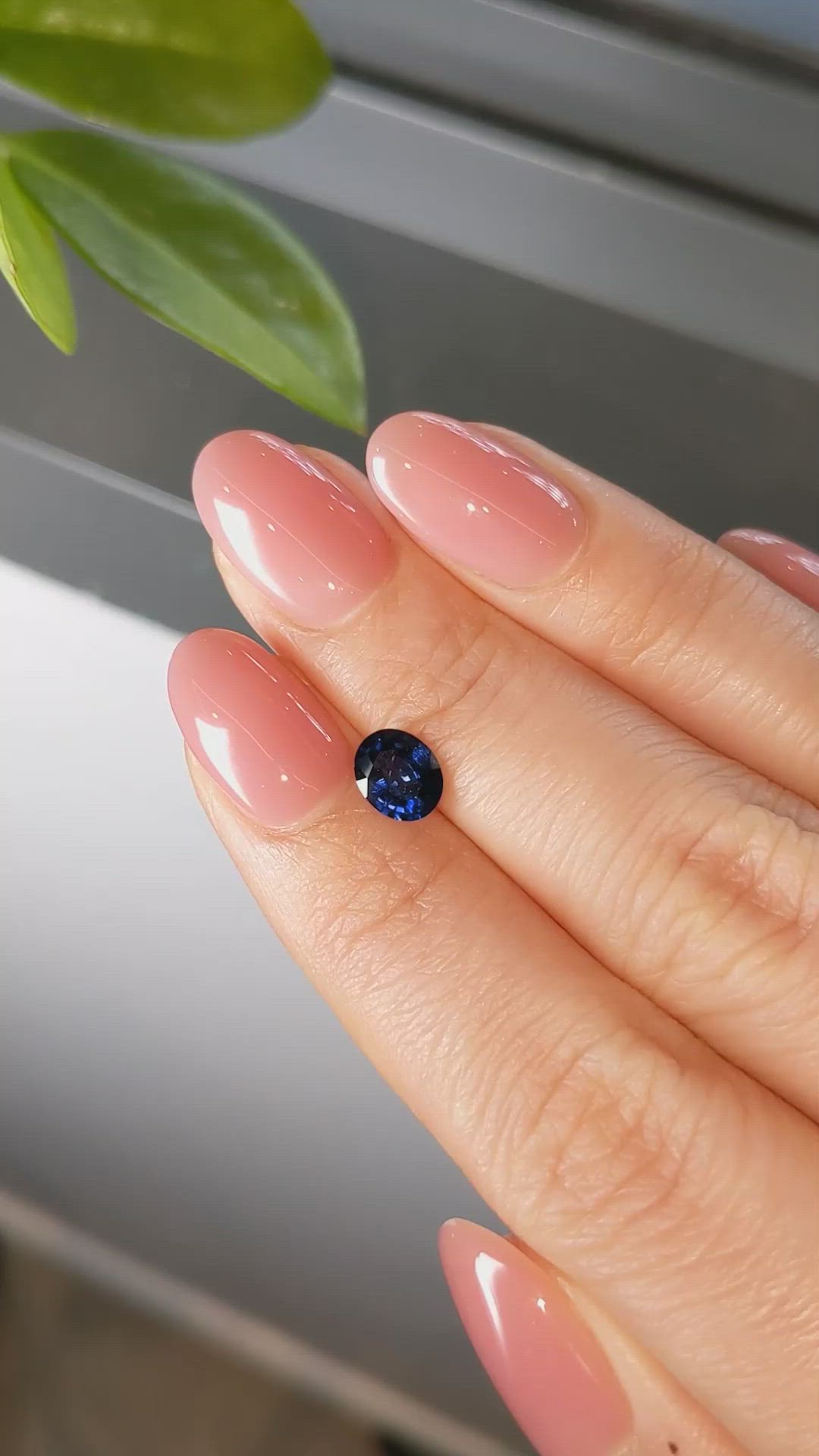 0.96 Ct. Blue Sapphire from Ceylon (Sri Lanka) Size Video
