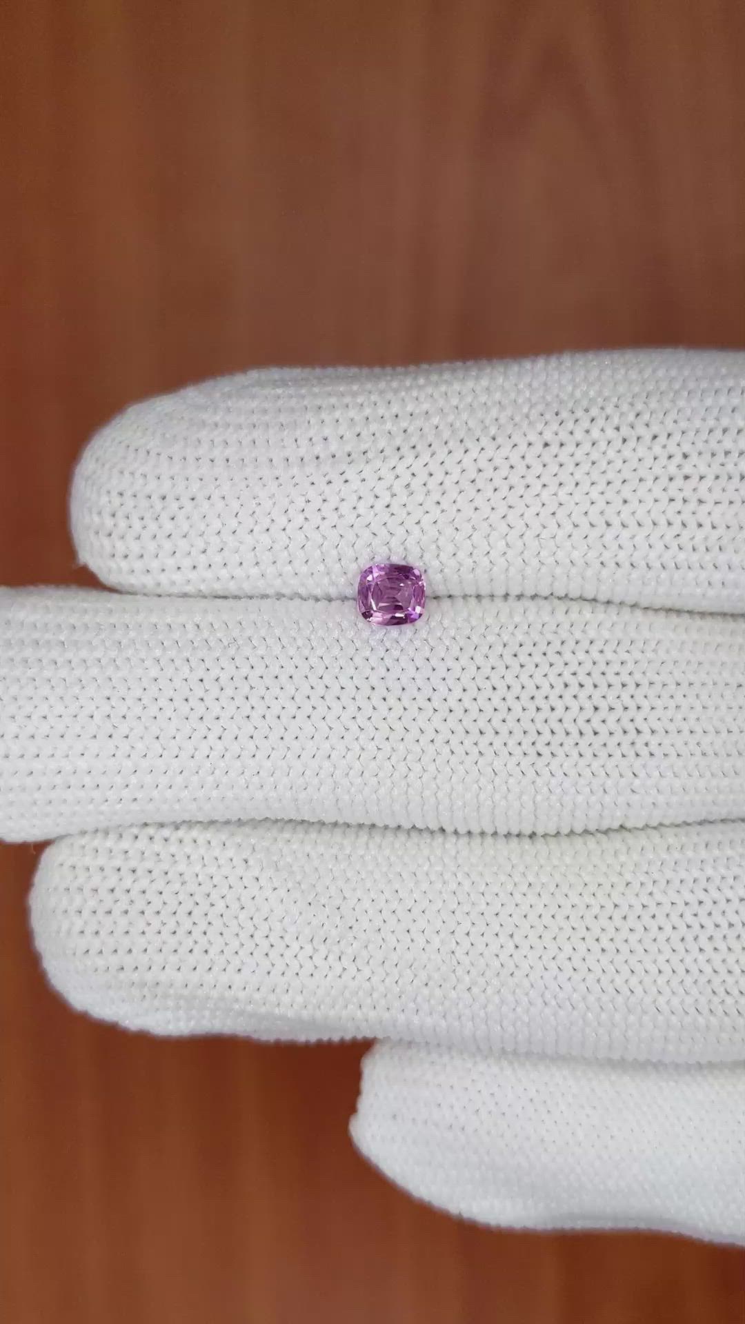0.44 Ct. Purple Sapphire from Ceylon (Sri Lanka) Size Video
