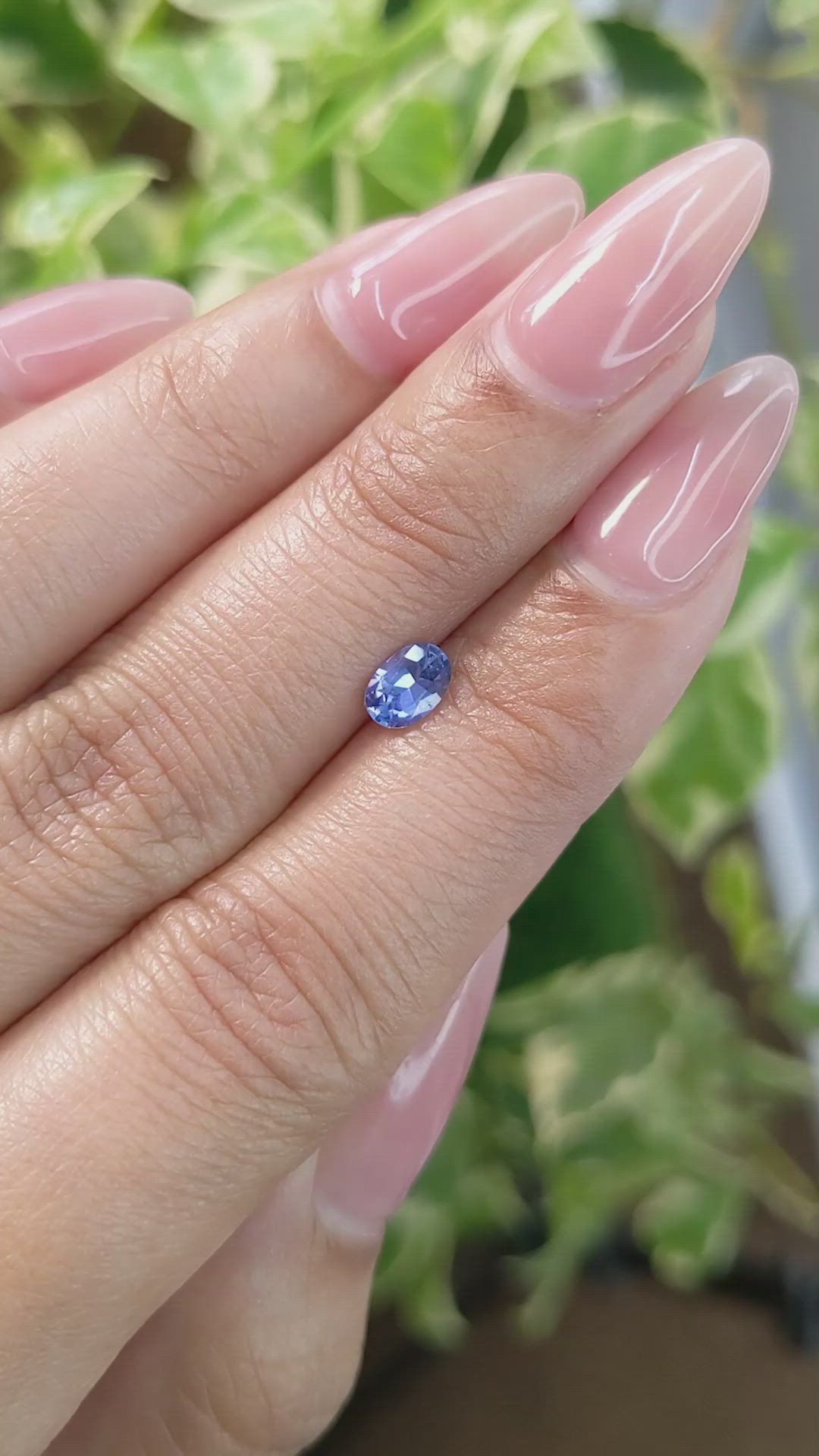 0.51 Ct. Blue Sapphire from Ceylon (Sri Lanka) Size Video