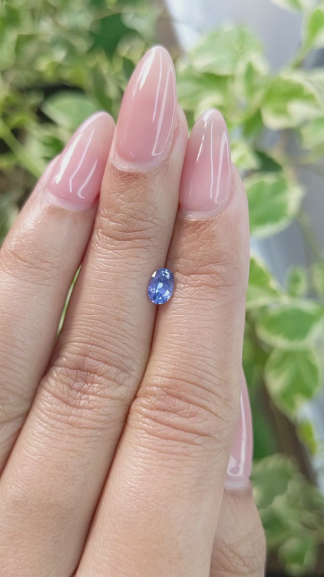 0.51 Ct. Blue Sapphire from Ceylon (Sri Lanka) Size Video