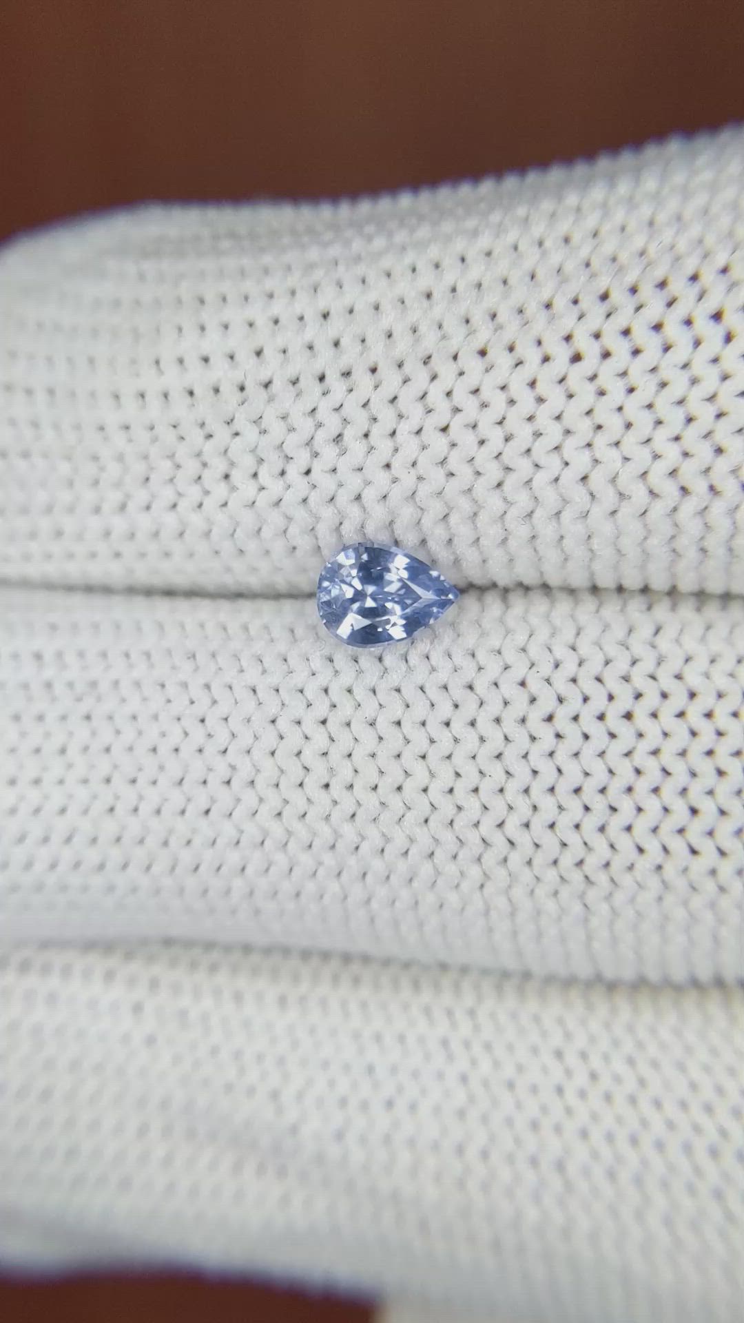 0.52 Ct. Blue Sapphire from Ceylon (Sri Lanka) Size Video