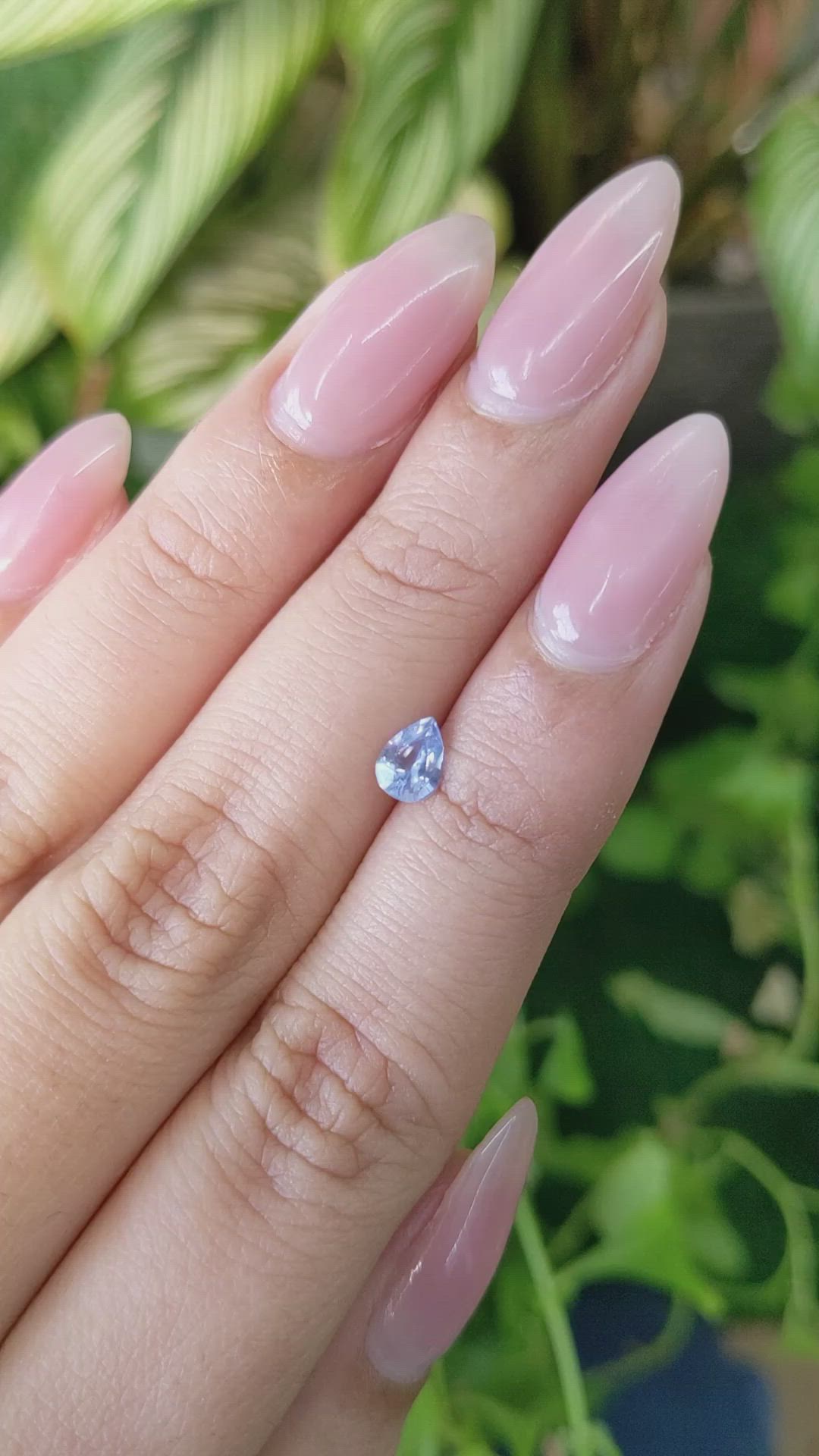 0.52 Ct. Blue Sapphire from Ceylon (Sri Lanka) Size Video