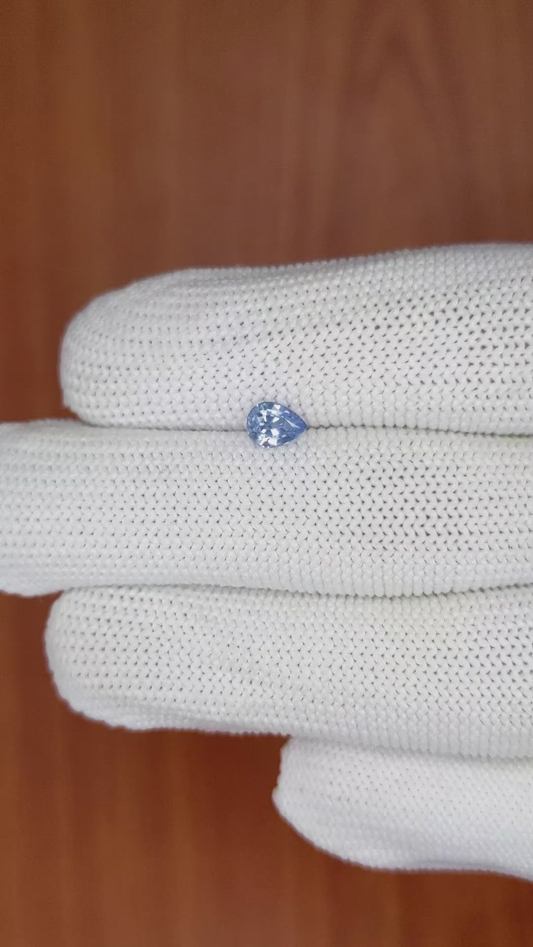 0.52 Ct. Blue Sapphire from Ceylon (Sri Lanka) Size Video