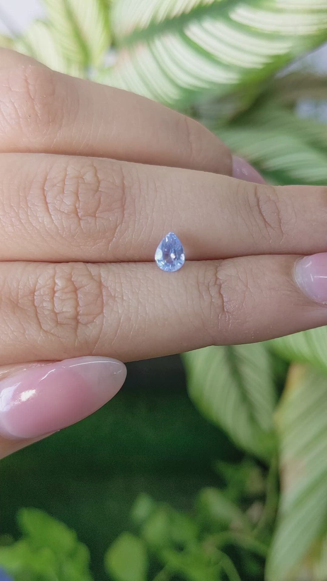 0.52 Ct. Blue Sapphire from Ceylon (Sri Lanka) Size Video