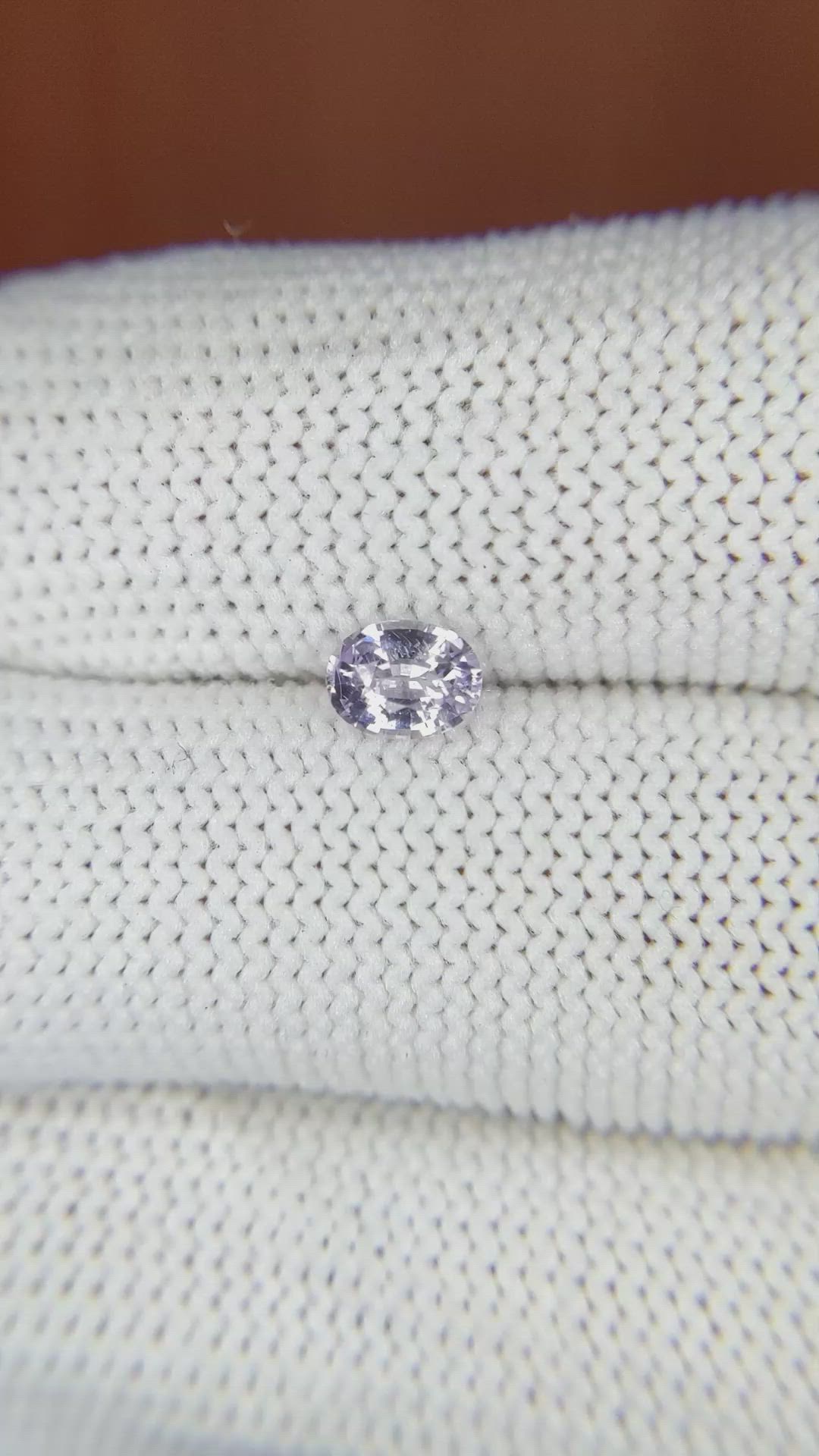 0.55 Ct. Purple Sapphire from Ceylon (Sri Lanka) Size Video