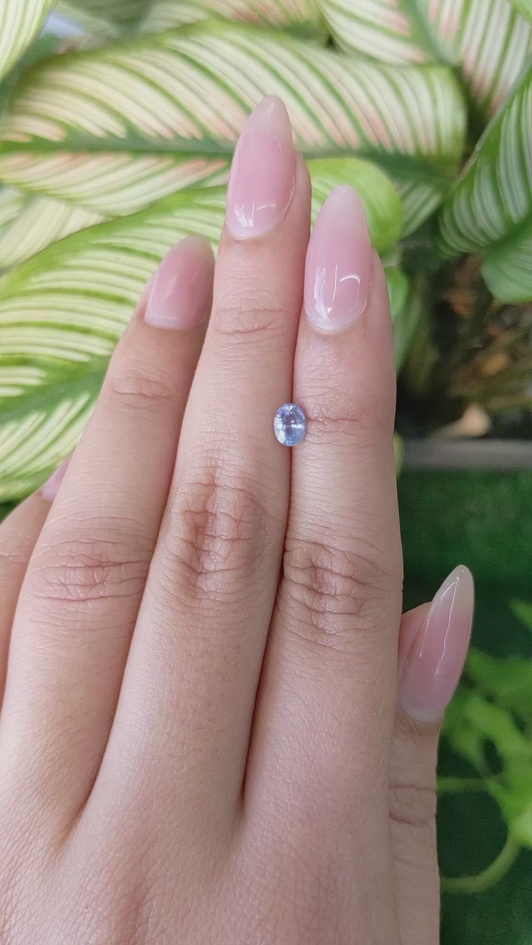 0.51 Ct. Blue Sapphire from Ceylon (Sri Lanka) Size Video