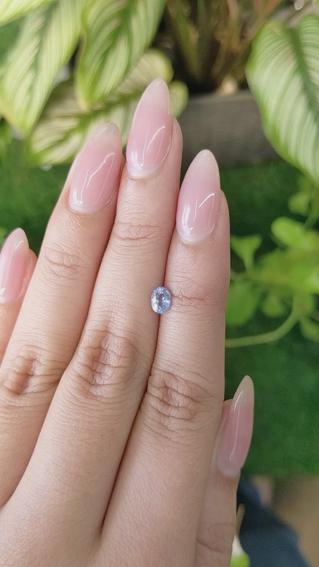 0.51 Ct. Blue Sapphire from Ceylon (Sri Lanka) Size Video