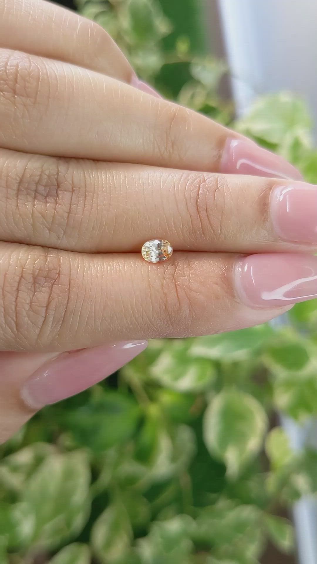 0.44 Ct. Yellow Sapphire from Ceylon (Sri Lanka) Size Video