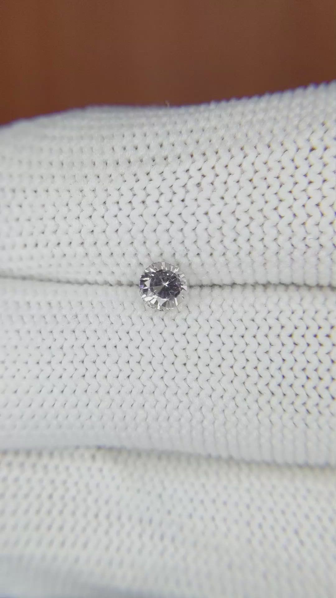 0.46 Ct. Peach Sapphire from Ceylon (Sri Lanka) Size Video