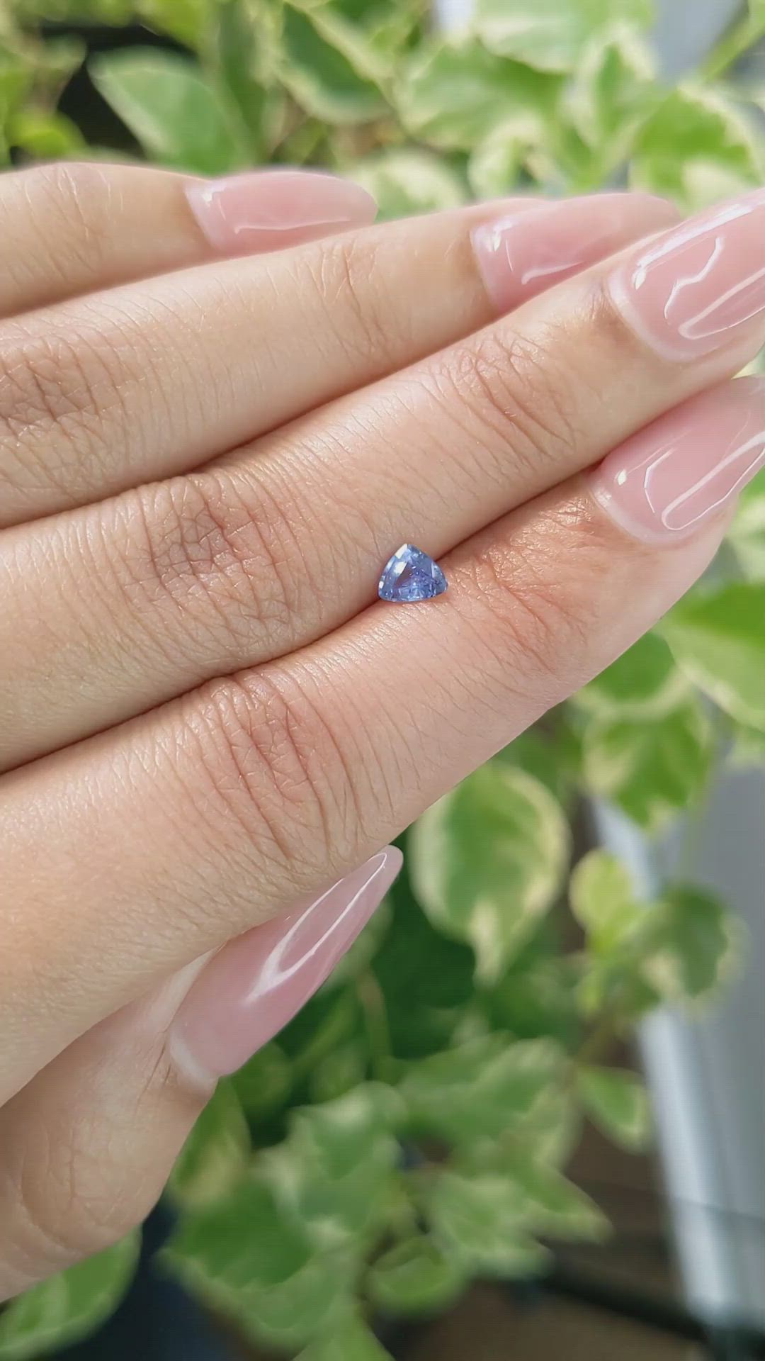 0.37 Ct. Blue Sapphire from Ceylon (Sri Lanka) Size Video