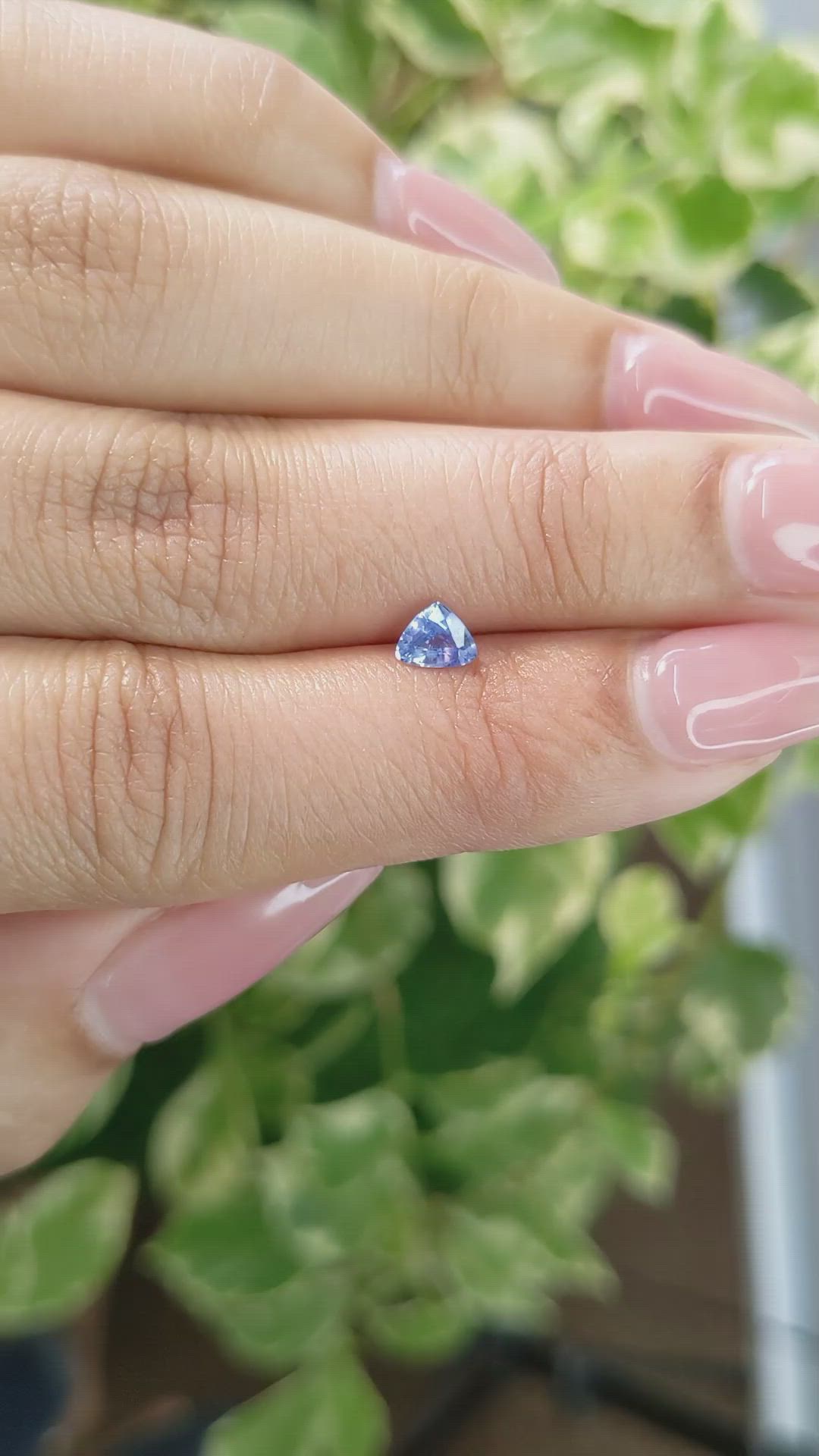 0.37 Ct. Blue Sapphire from Ceylon (Sri Lanka) Size Video