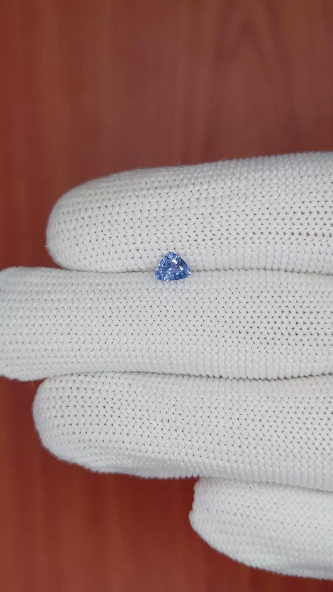 0.37 Ct. Blue Sapphire from Ceylon (Sri Lanka) Size Video