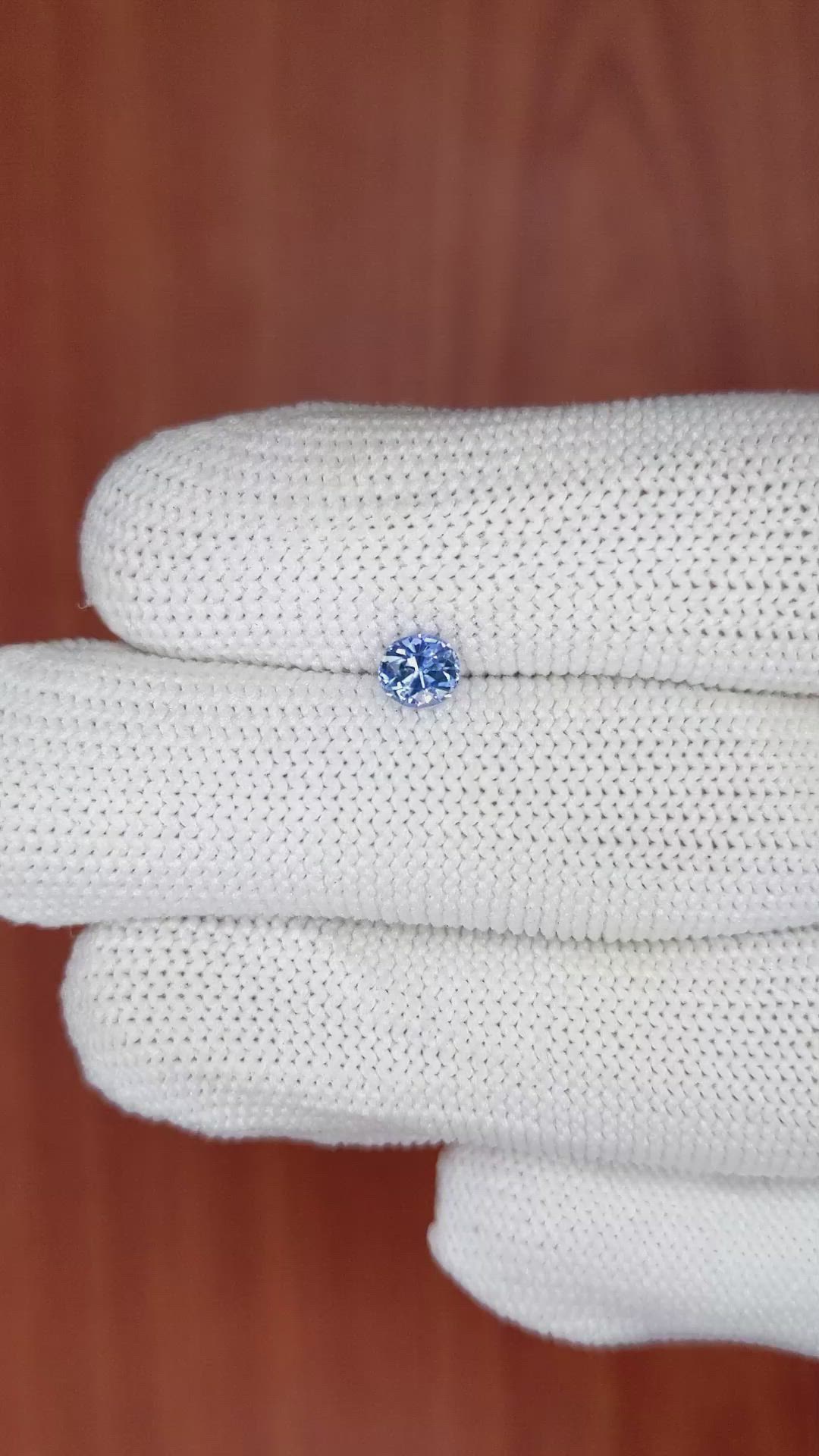0.49 Ct. Blue Sapphire from Ceylon (Sri Lanka) Size Video