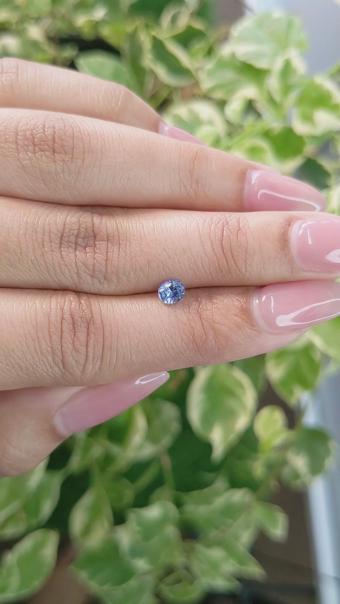 0.49 Ct. Blue Sapphire from Ceylon (Sri Lanka) Size Video