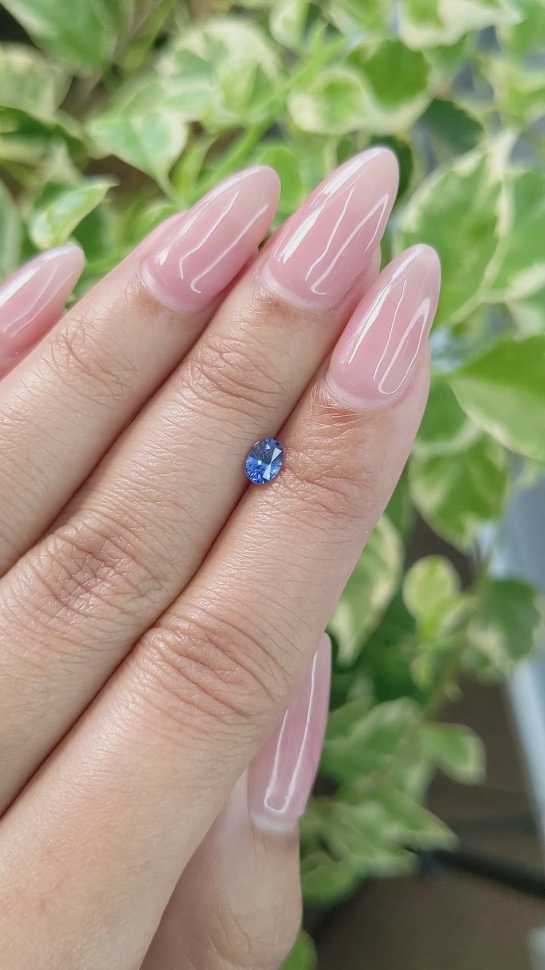 0.36 Ct. Blue Sapphire from Ceylon (Sri Lanka) Size Video