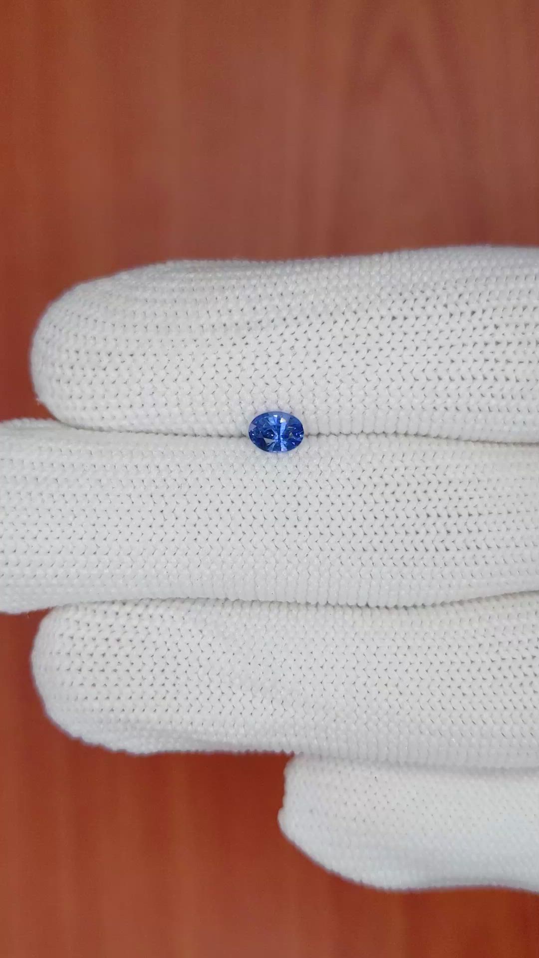 0.36 Ct. Blue Sapphire from Ceylon (Sri Lanka) Size Video