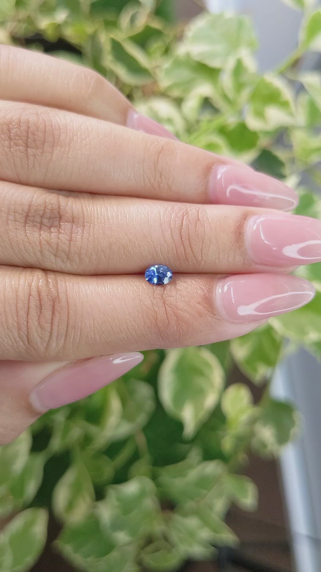 0.36 Ct. Blue Sapphire from Ceylon (Sri Lanka) Size Video
