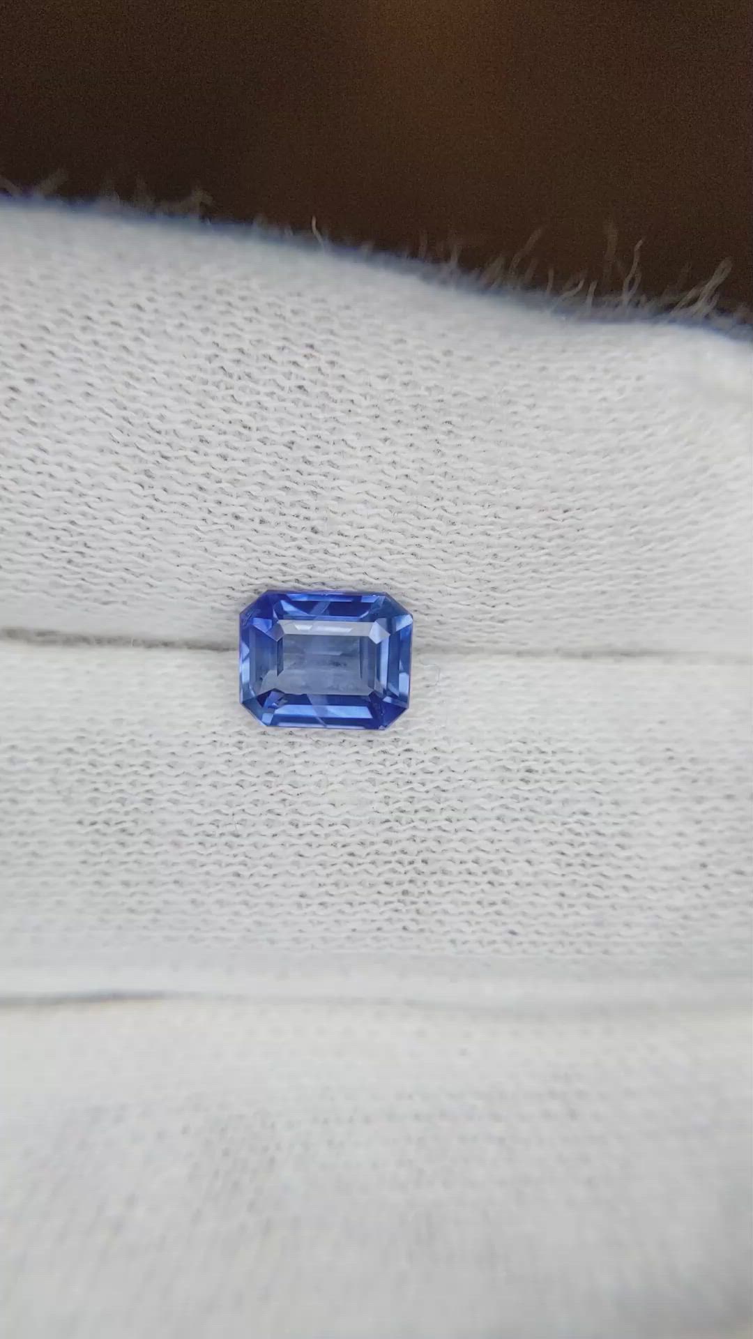 1.25 Ct. Blue Sapphire from Madagascar Size Video