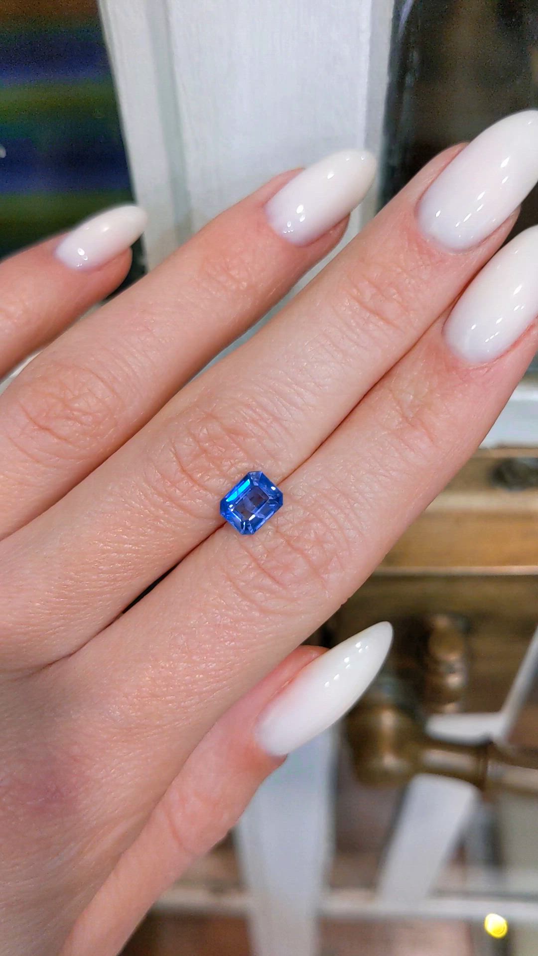 1.25 Ct. Blue Sapphire from Madagascar Size Video