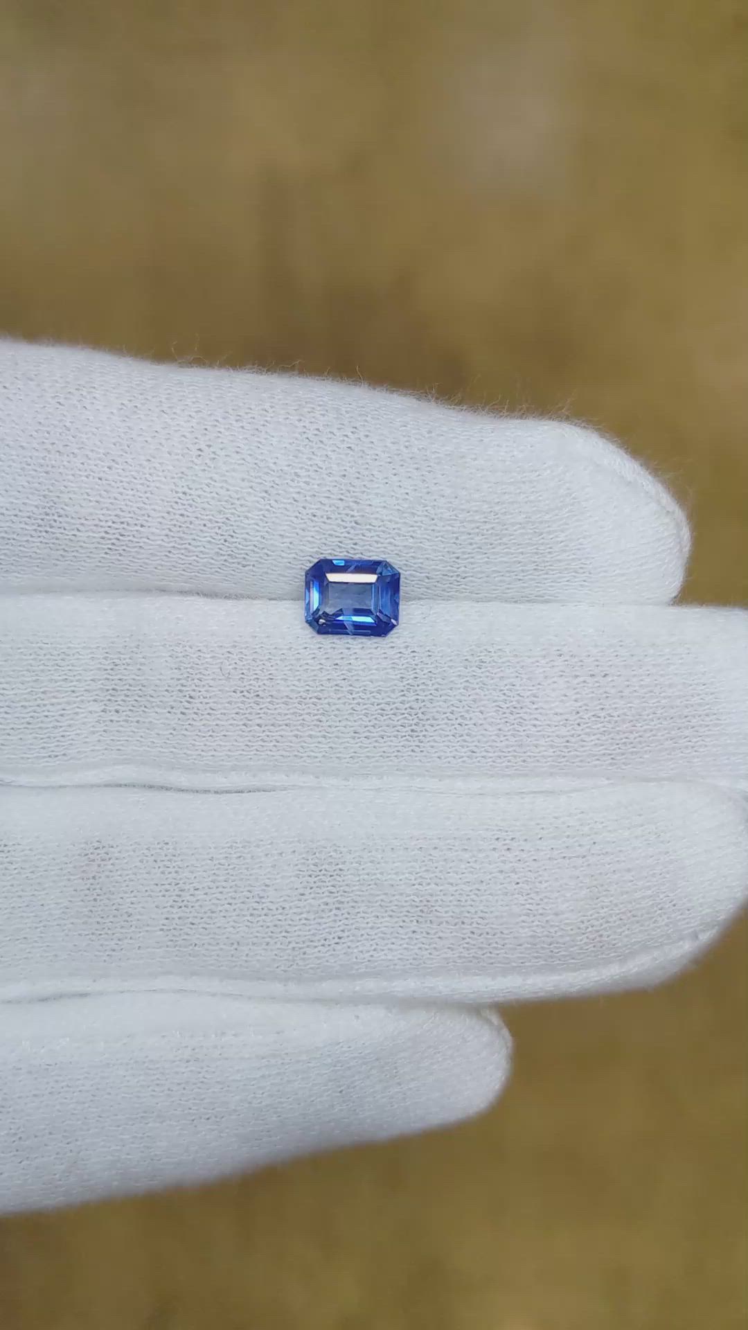 1.25 Ct. Blue Sapphire from Madagascar Size Video