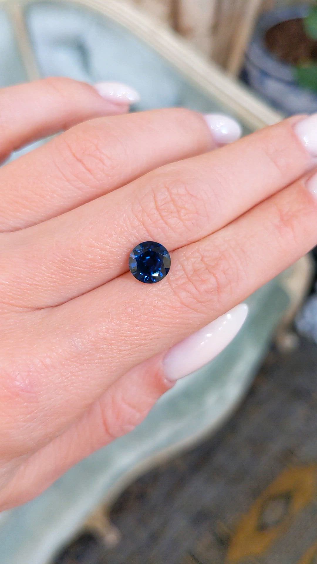2.43 Ct. Blue Sapphire from Ethiopia Size Video