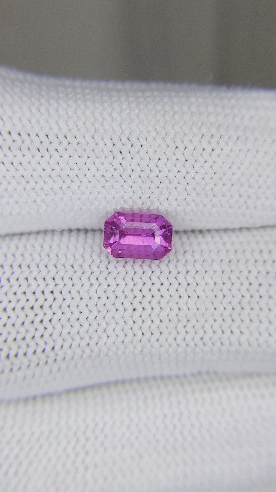 1.53 Ct. Pinkish Purple Sapphire from Ceylon (Sri Lanka) Size Video